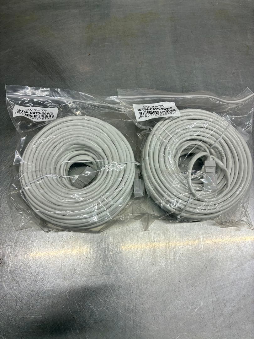 新品　防犯カメラ　2台+LANケーブルセット　PoE 官公庁採用