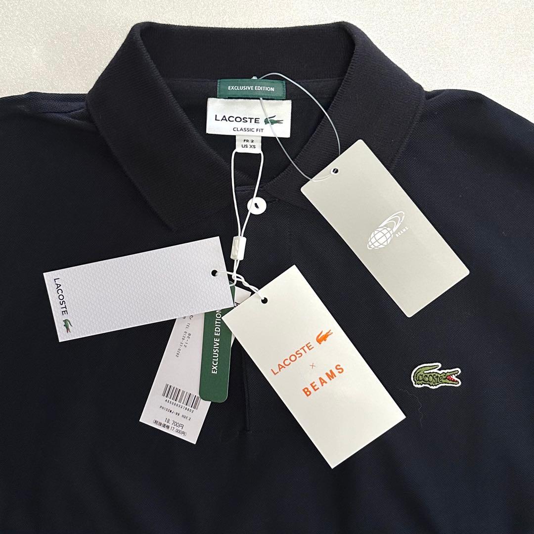 【未使用品】【商品タグ付き】LACOSTE コラボBEAMS 別注ポロシャツ