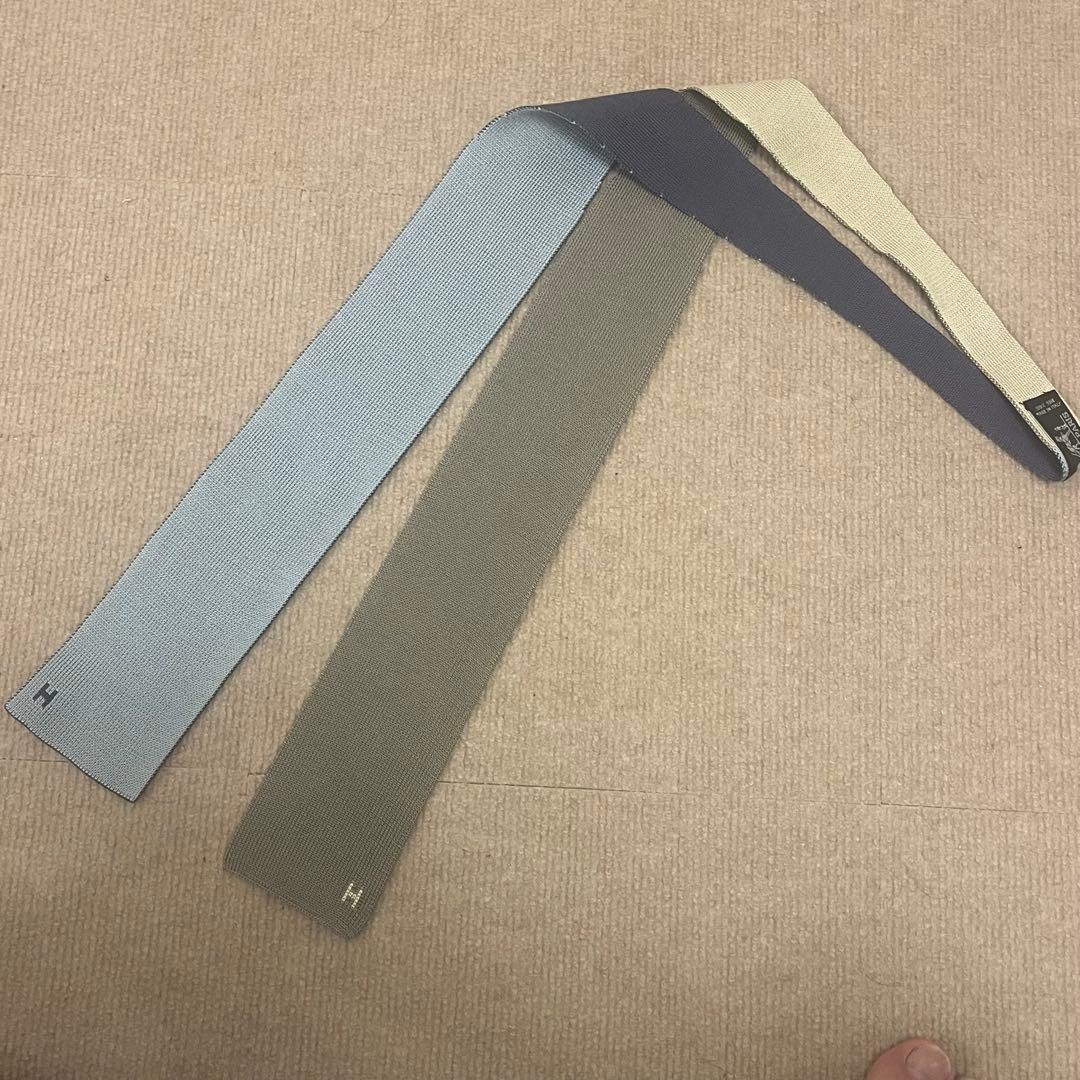 J*u様 HERMES エルメス　ネクタイ　ニットタイ　 4way Hロゴ