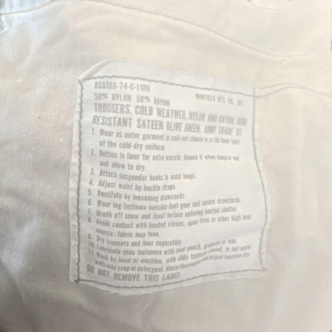 1974年製70s US Army M65 カーゴパンツ 米軍実物 ヴィンテージ