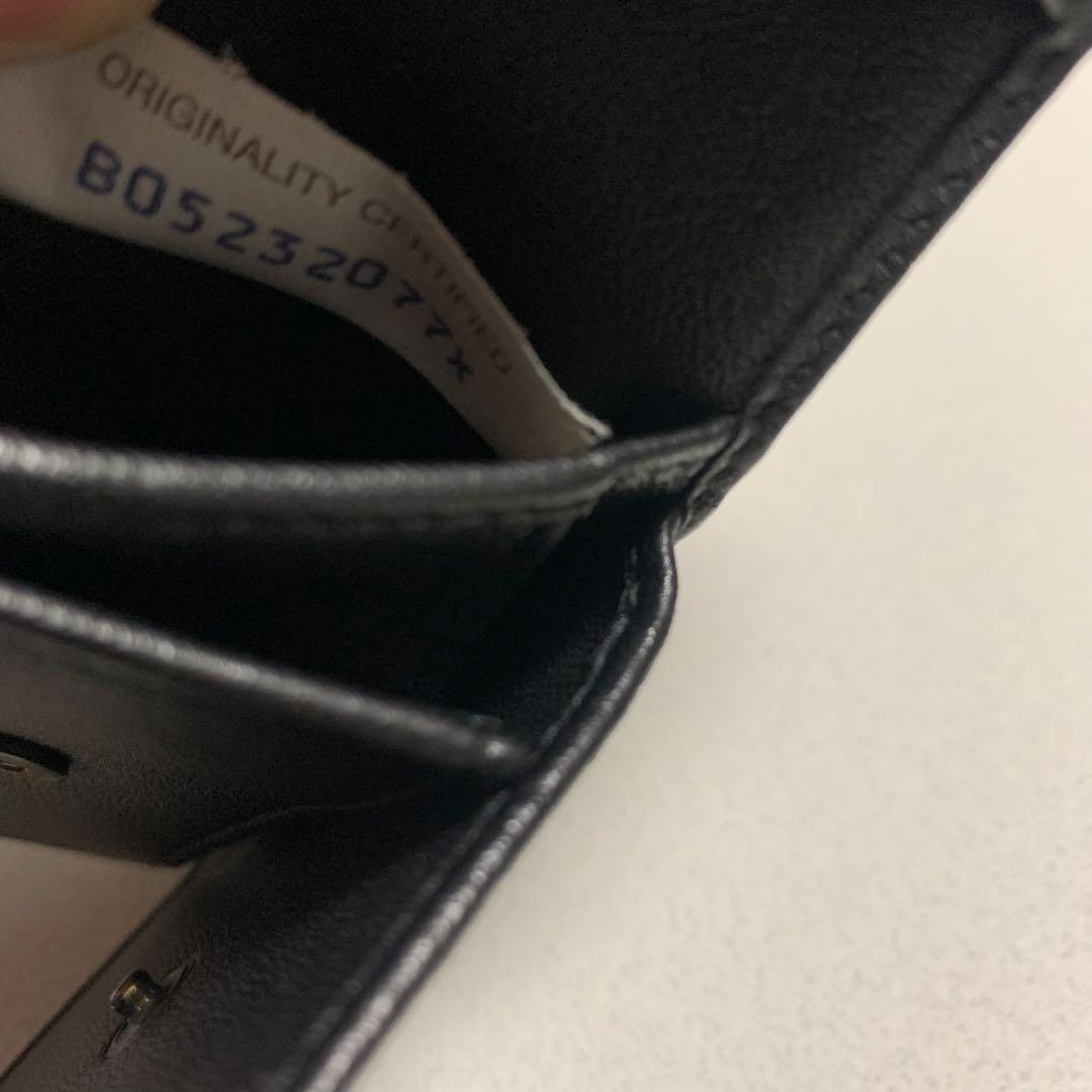 BOTTEGA VENETA 二つ折り 財布 ブルー ブラック