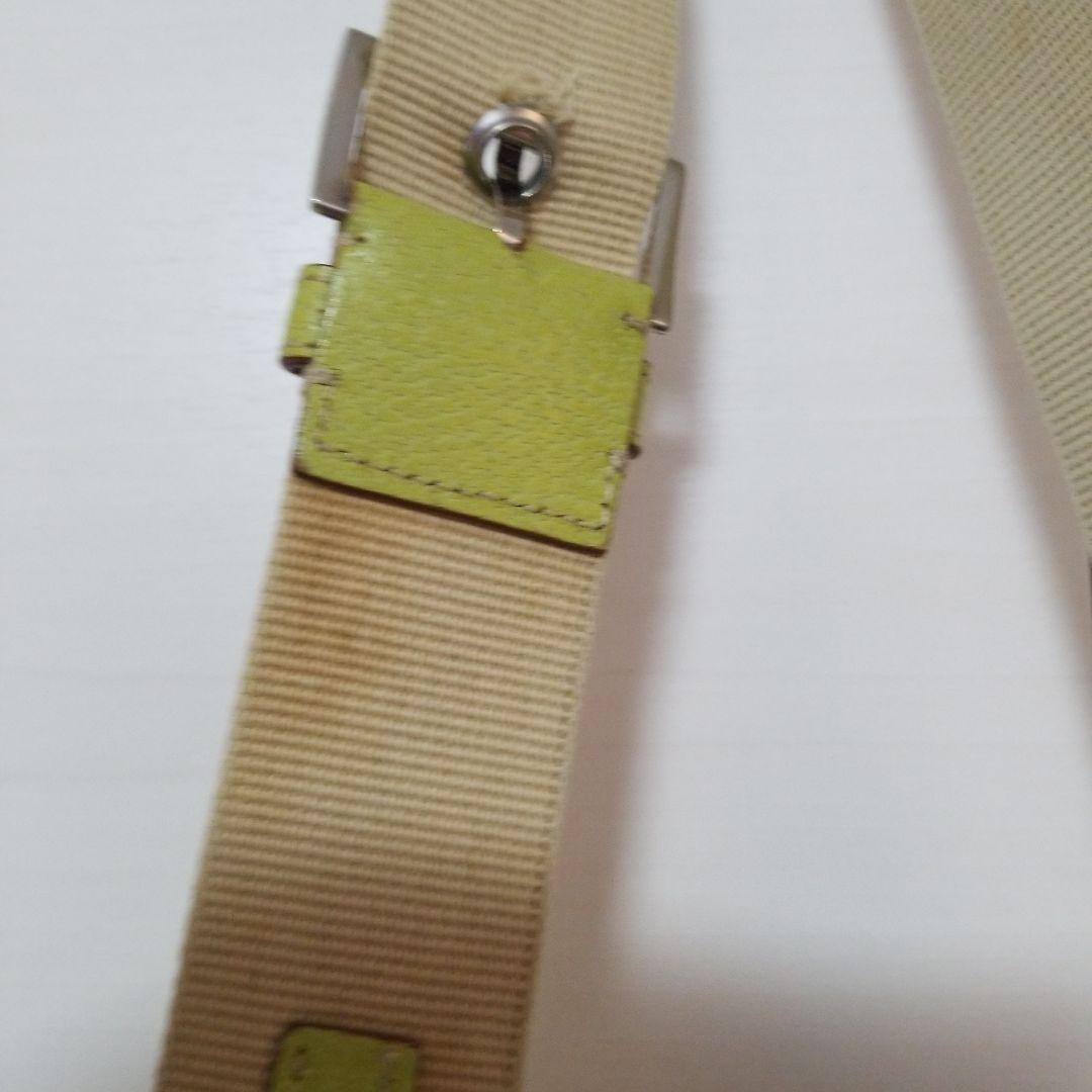 PRADA バケットバッグ ベージュ/ライム