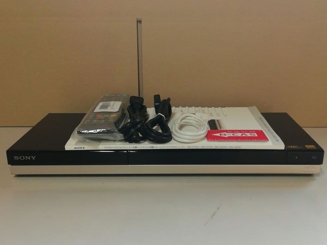 SONY BDZ-ZW550　2TB/W録/無線LAN内蔵/SeeQVault