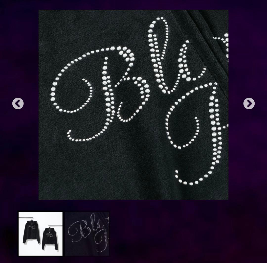 BLACKPINK ベロアジップアップフーディー