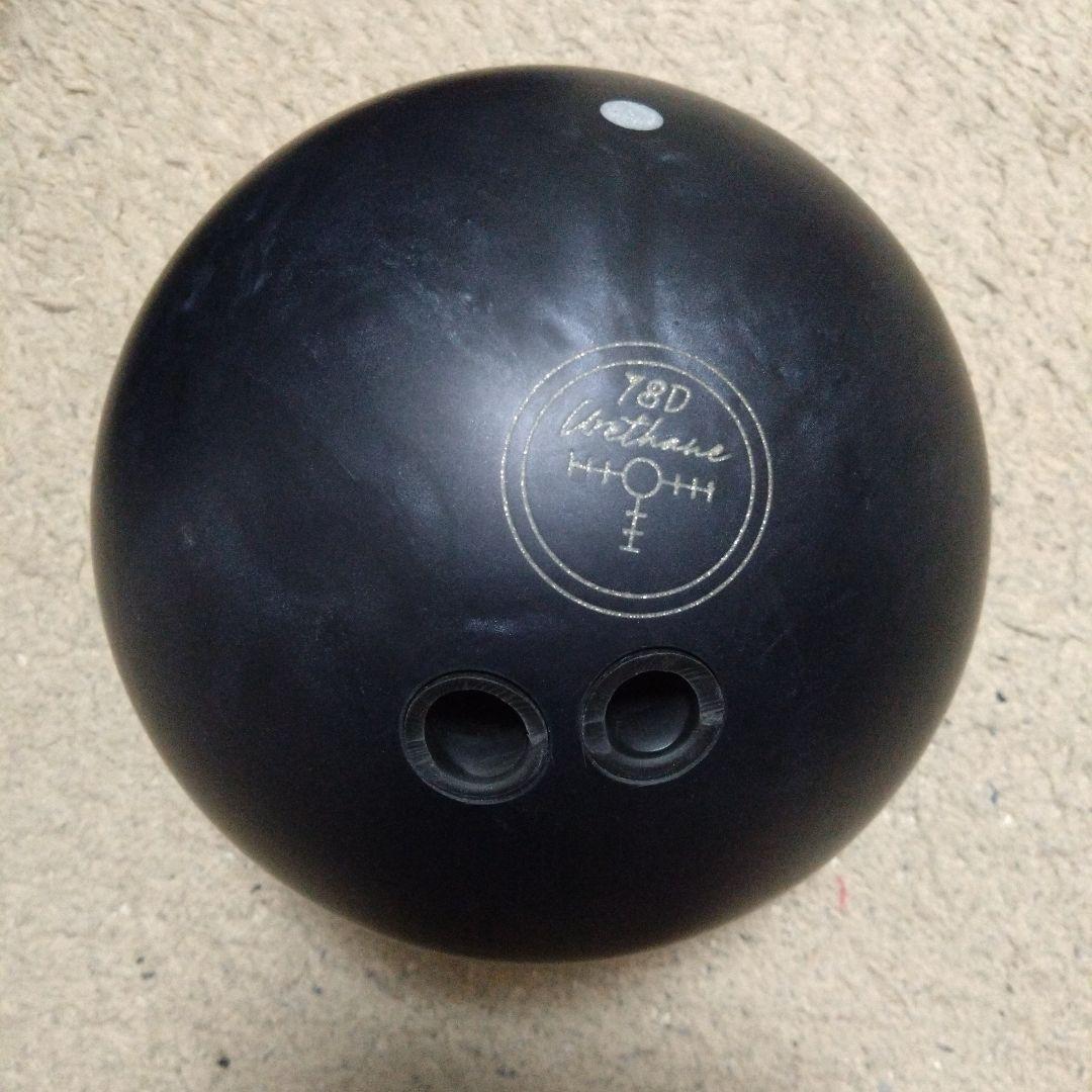 超美品✨️ブラックパールウレタン14ポンドボウリングボール ハンマー