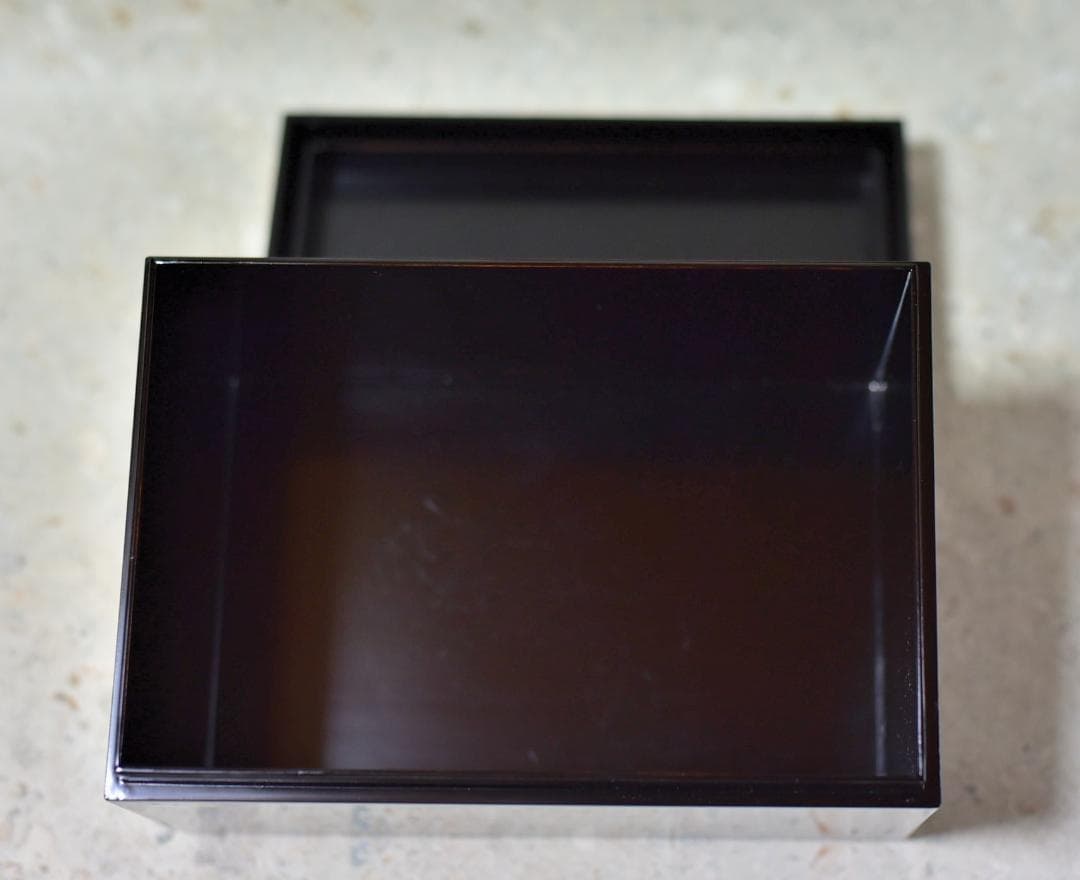 値下げ、利休茶箱４点組　輪島塗雪月花蒔絵　秋峰作　共箱/お茶道具