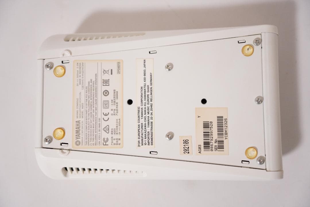 YAMAHA AG03 オーディオインターフェース ミキシングコンソール