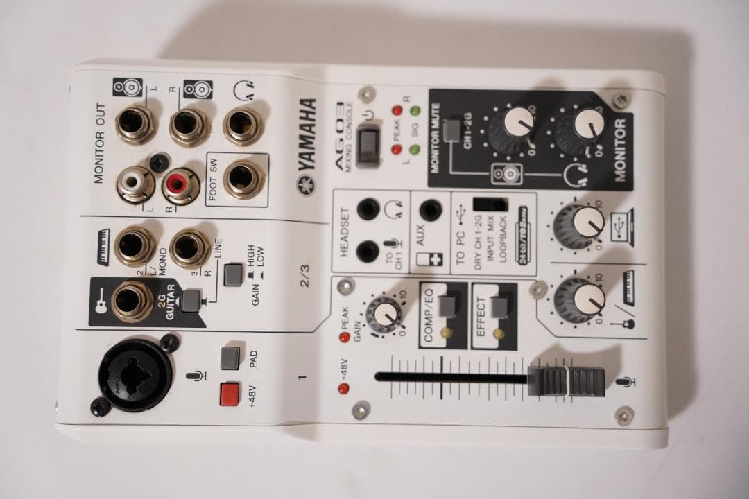 YAMAHA AG03 オーディオインターフェース ミキシングコンソール