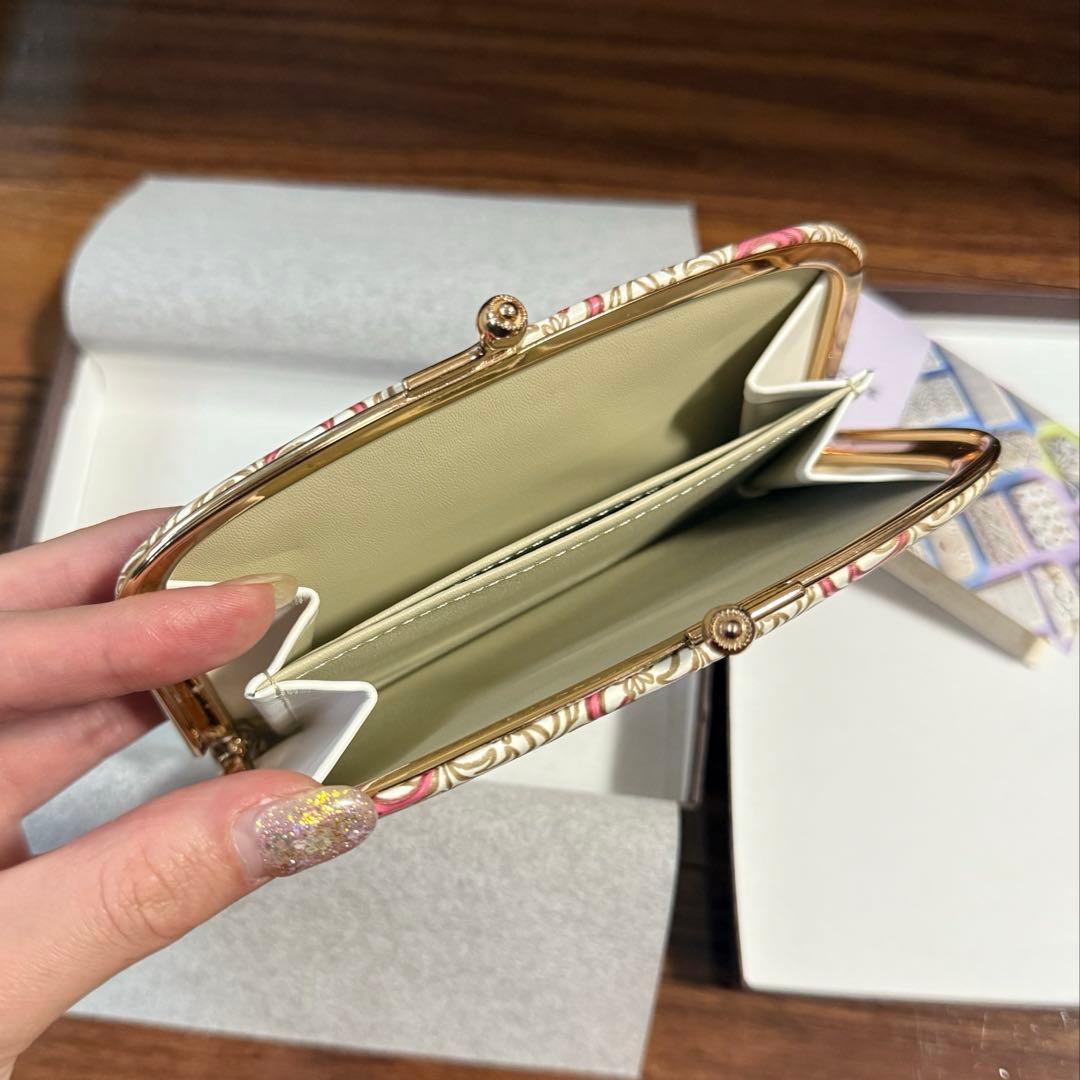 【新品 未使用】希少 H.P.France 水金の文庫革 錦紗