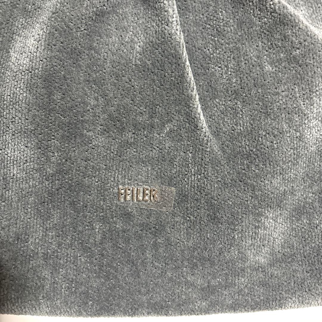 フェイラー ユニ シャーリングフラットバッグ グレー