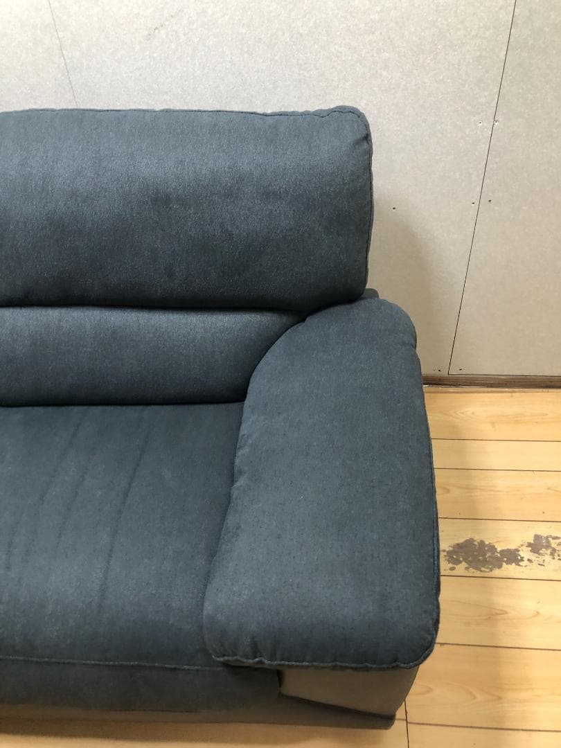 あお様①　超美品 ニトリ 布張りカウチソファー ウォール3KD 88161