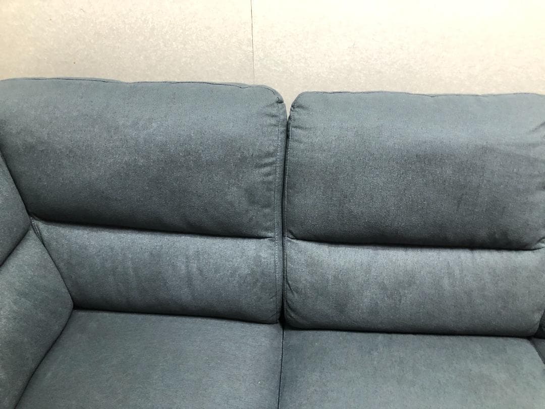 あお様①　超美品 ニトリ 布張りカウチソファー ウォール3KD 88161