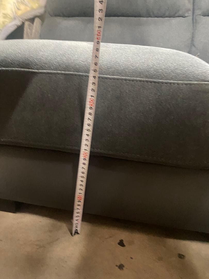 あお様①　超美品 ニトリ 布張りカウチソファー ウォール3KD 88161