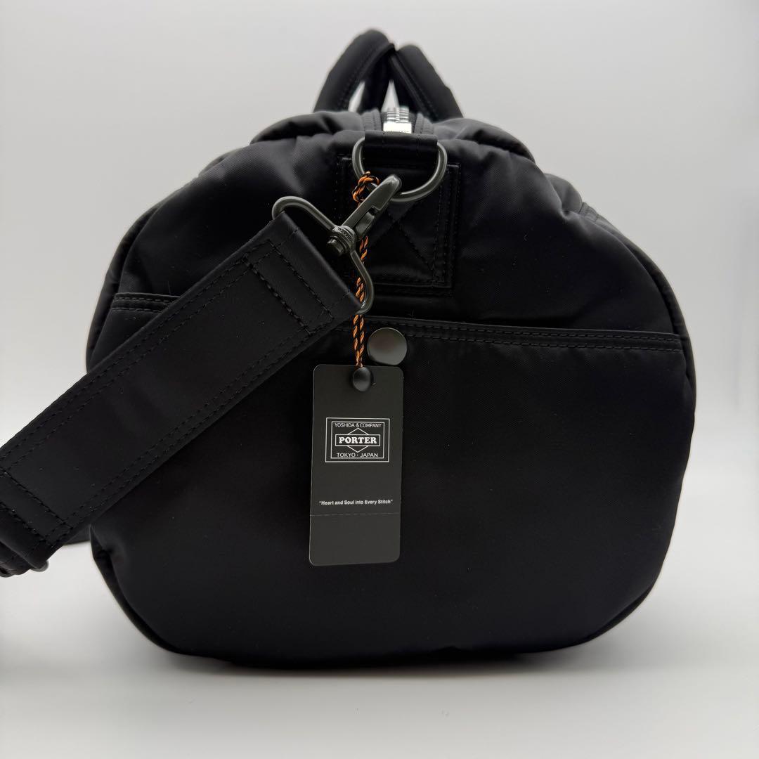 【新品タグ付き】ポーター タンカードラムバッグ 2WAY ブラック ロールバック