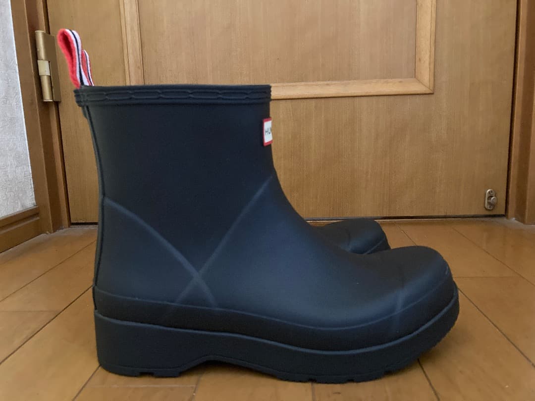 Hunter メンズ オリジナル ショート プレイ ブーツ - ブラック