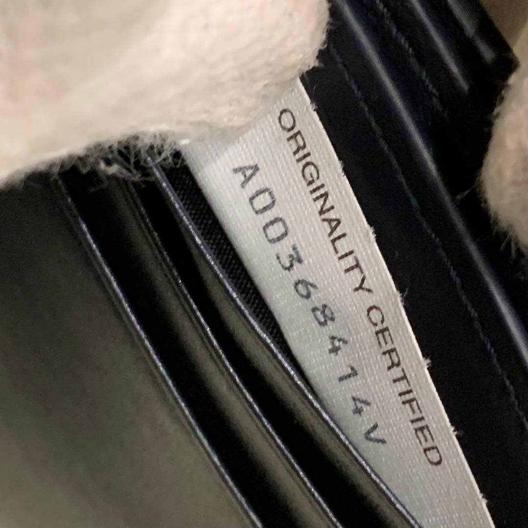 極美品✨ボッテガヴェネタ マキシイントレチャート 三つ折り財布 レザー ブラック