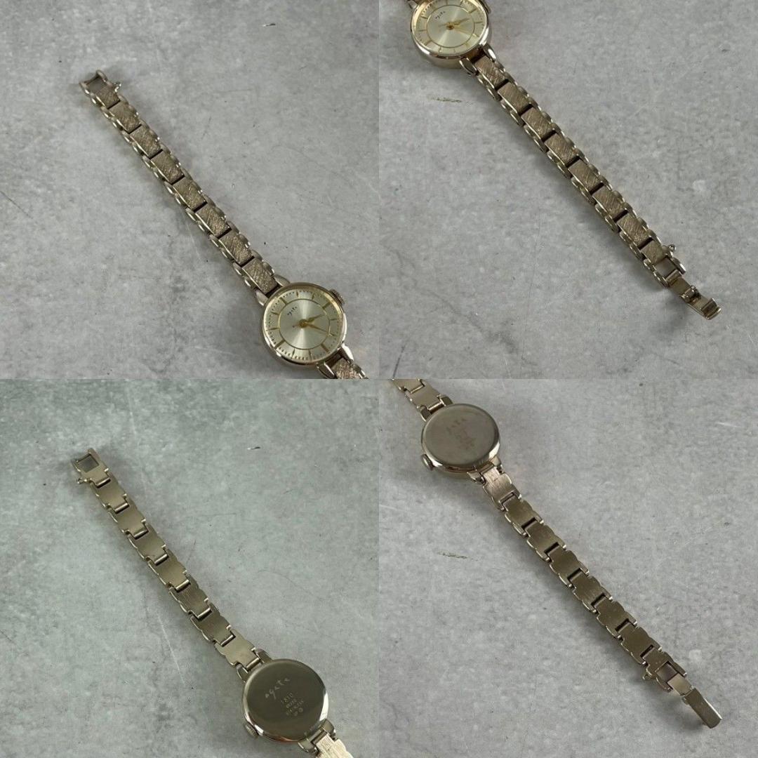 【稼働・箱付】agete アガット ラウンドフェイスウォッチ 現行モデル 腕時計