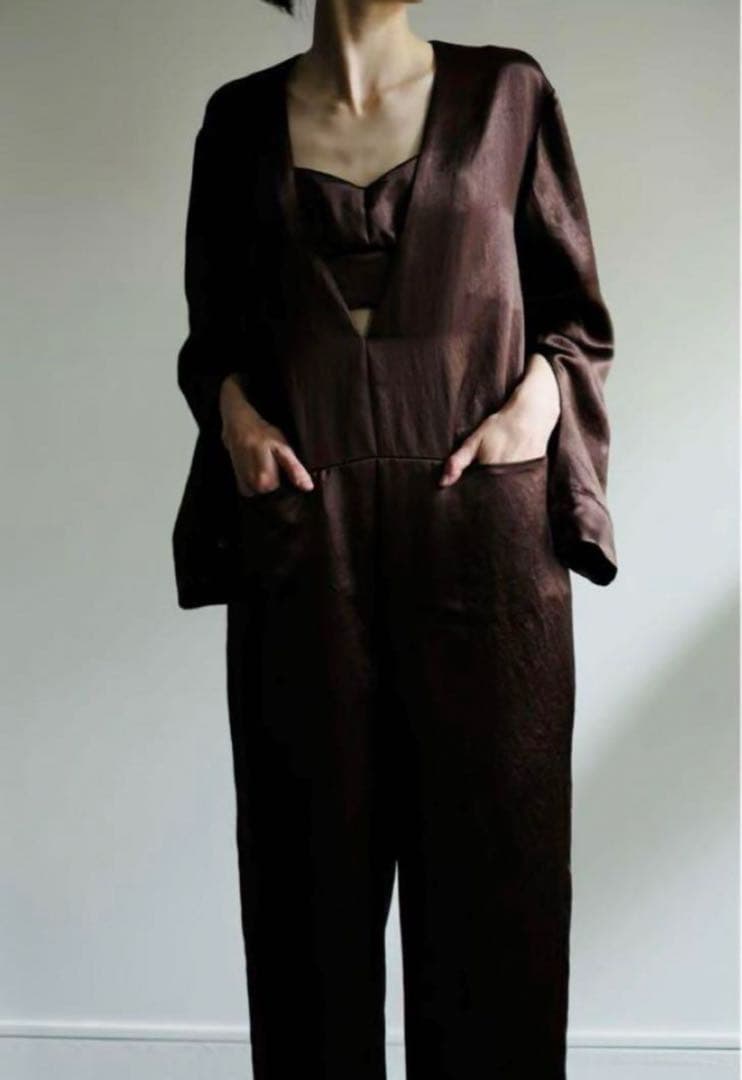 little suzie ヘビーサテン ジャンプスーツ