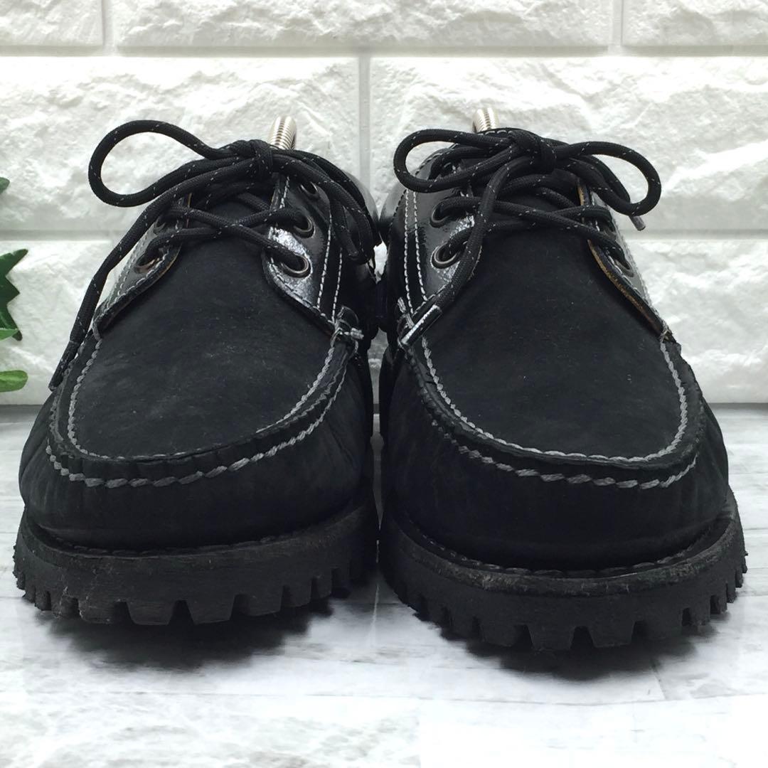【美品】Timberland ティンバーランド3eyeデッキシューズ黒 25cm