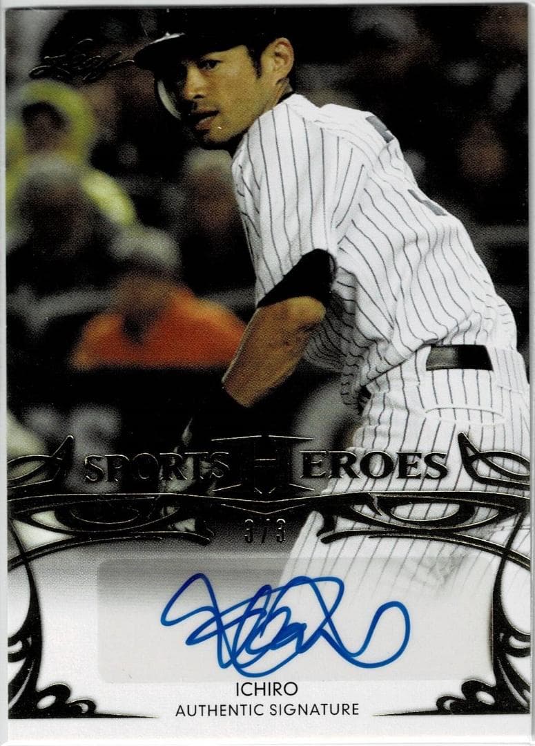MLB☆イチロー 13 Leaf Sports 3枚限定直筆サインカード