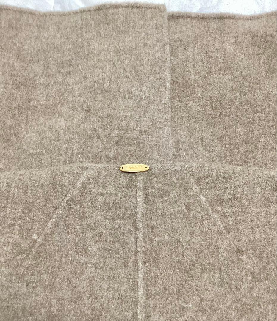 victorianリバーロングノーカラーコート ベージュ36