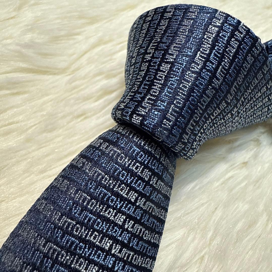 【未使用級】LOUIS VUITTON ネクタイ　高級シルク　モノグラム