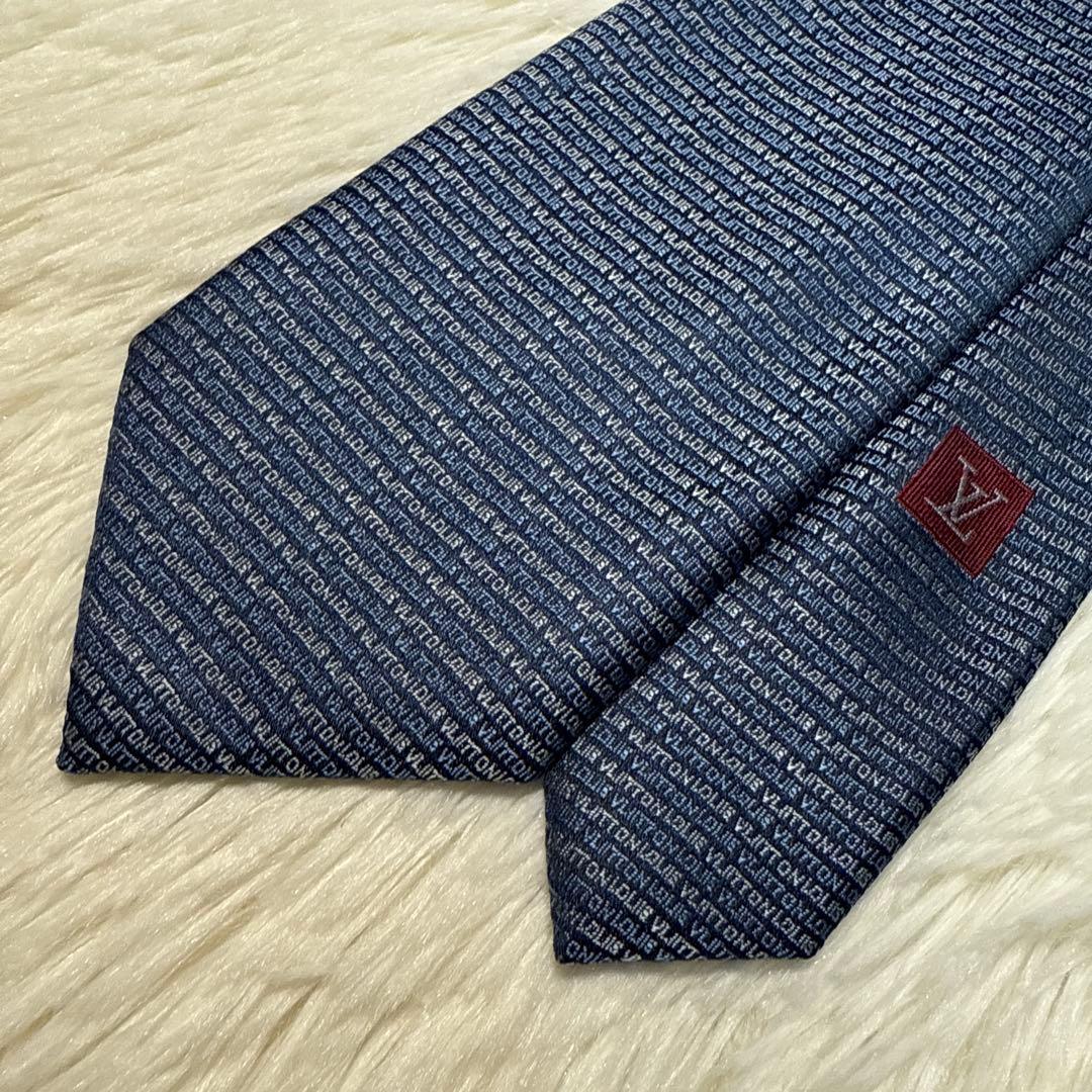 【未使用級】LOUIS VUITTON ネクタイ　高級シルク　モノグラム