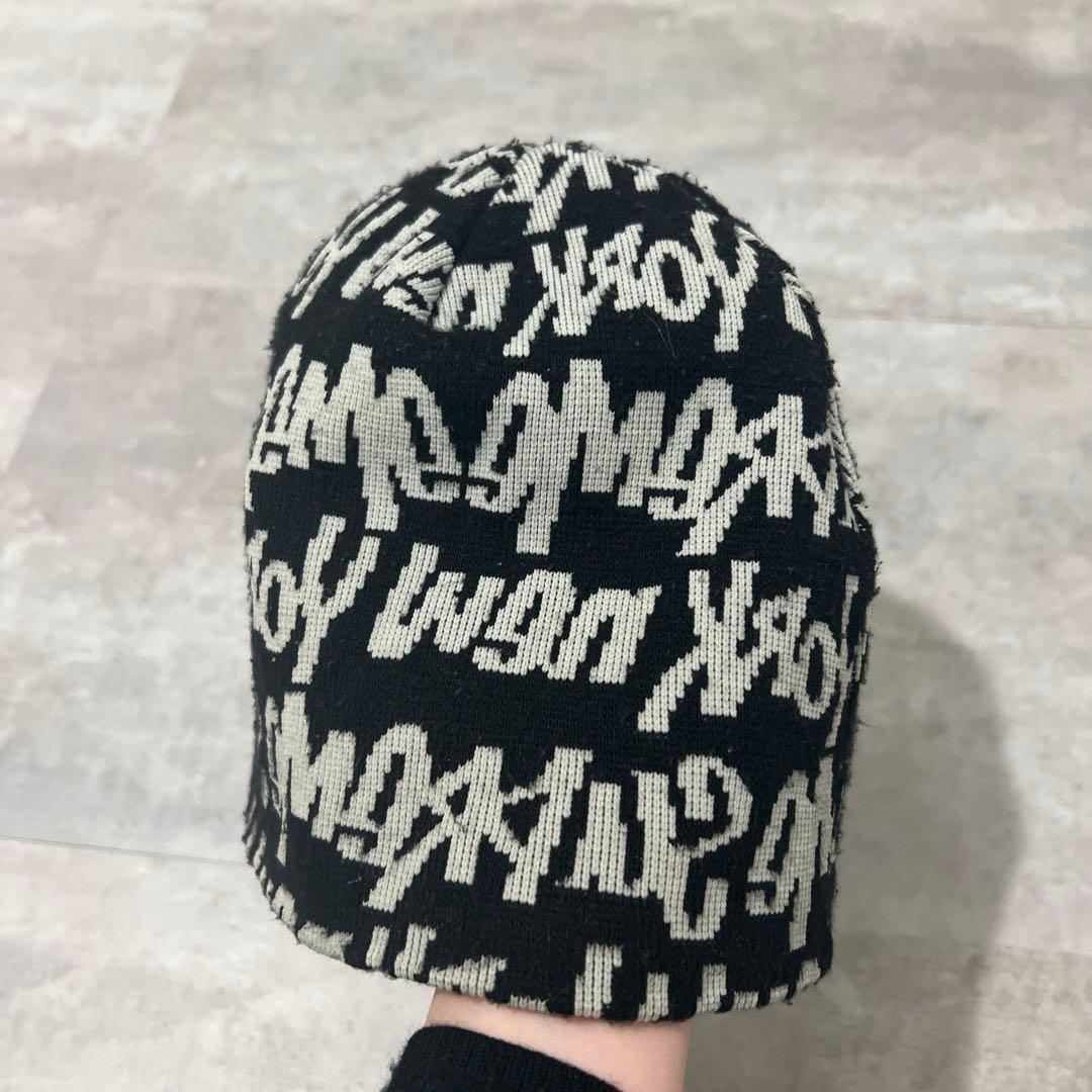 ロゴデザイン ビーニー帽 ブラック