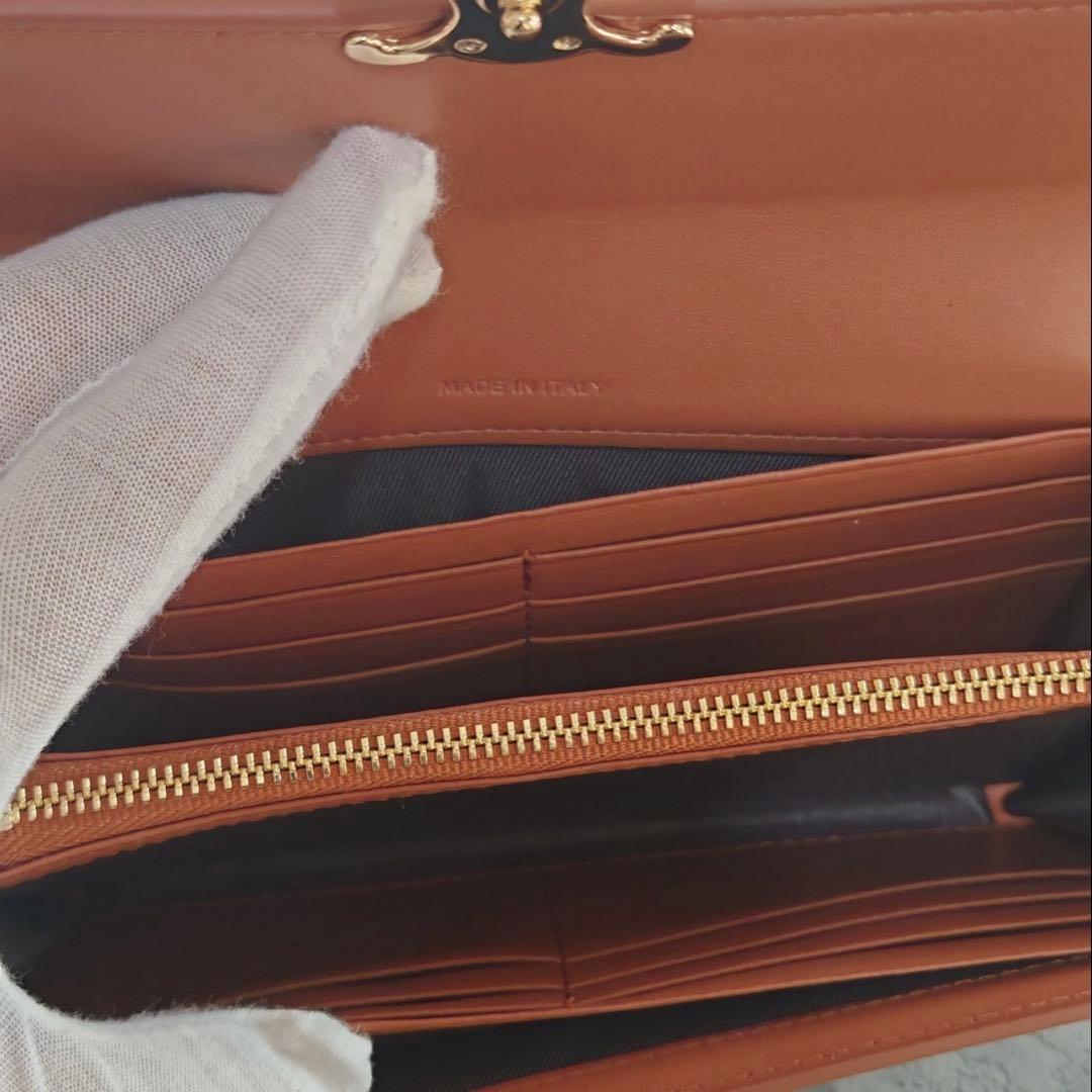 CELINE レザー長財布 ブラウン　美品