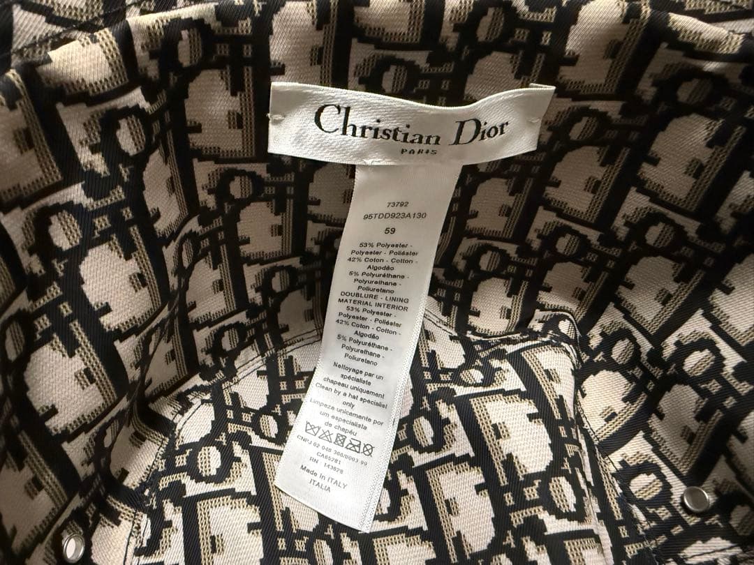 DIOR バケットハット オブリーク総柄 リバーシブル