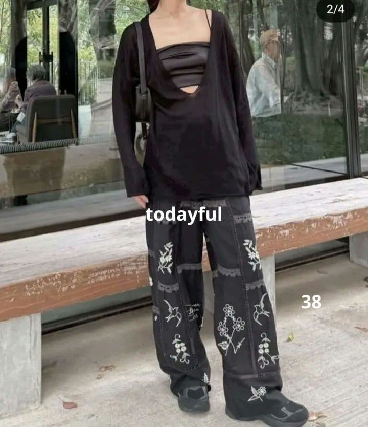 s*i様 todayful Embroidery Patchwork Trous