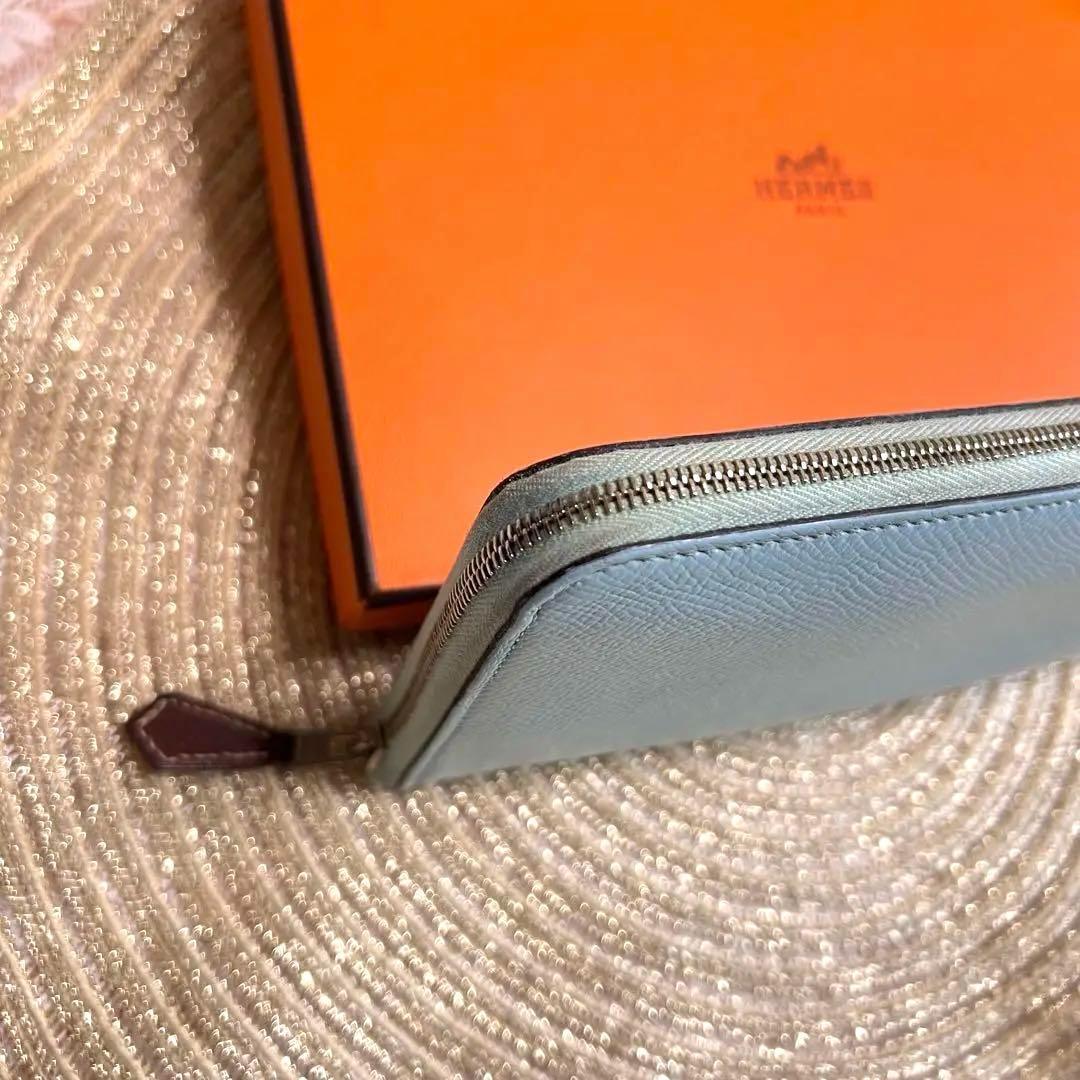 良美品★HERMES エルメス アザップ シルクイン ロング 革プル★正規品