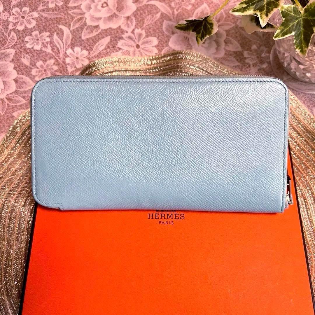 良美品★HERMES エルメス アザップ シルクイン ロング 革プル★正規品