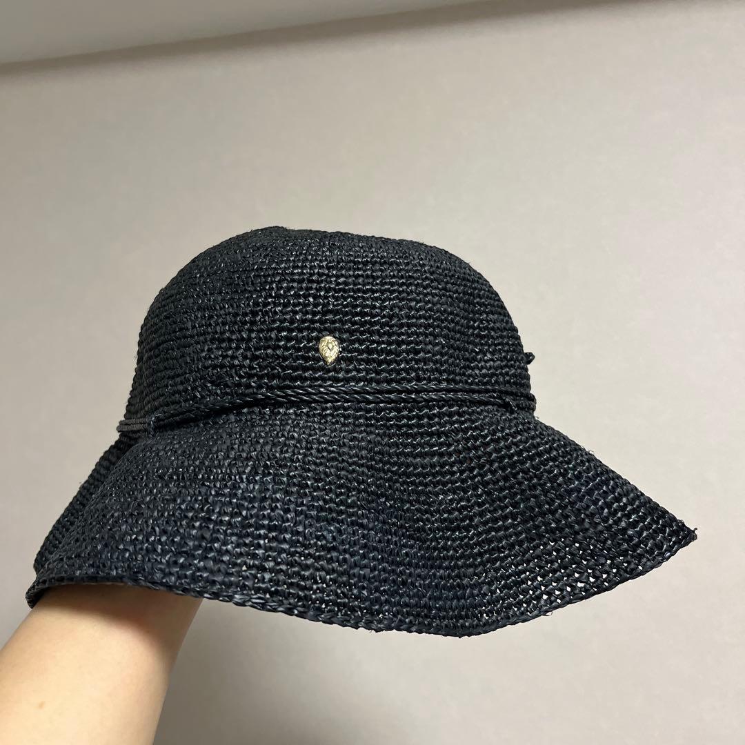 ヘレンカミンスキー ラフィア ハット プロヴァンス8 ブラック