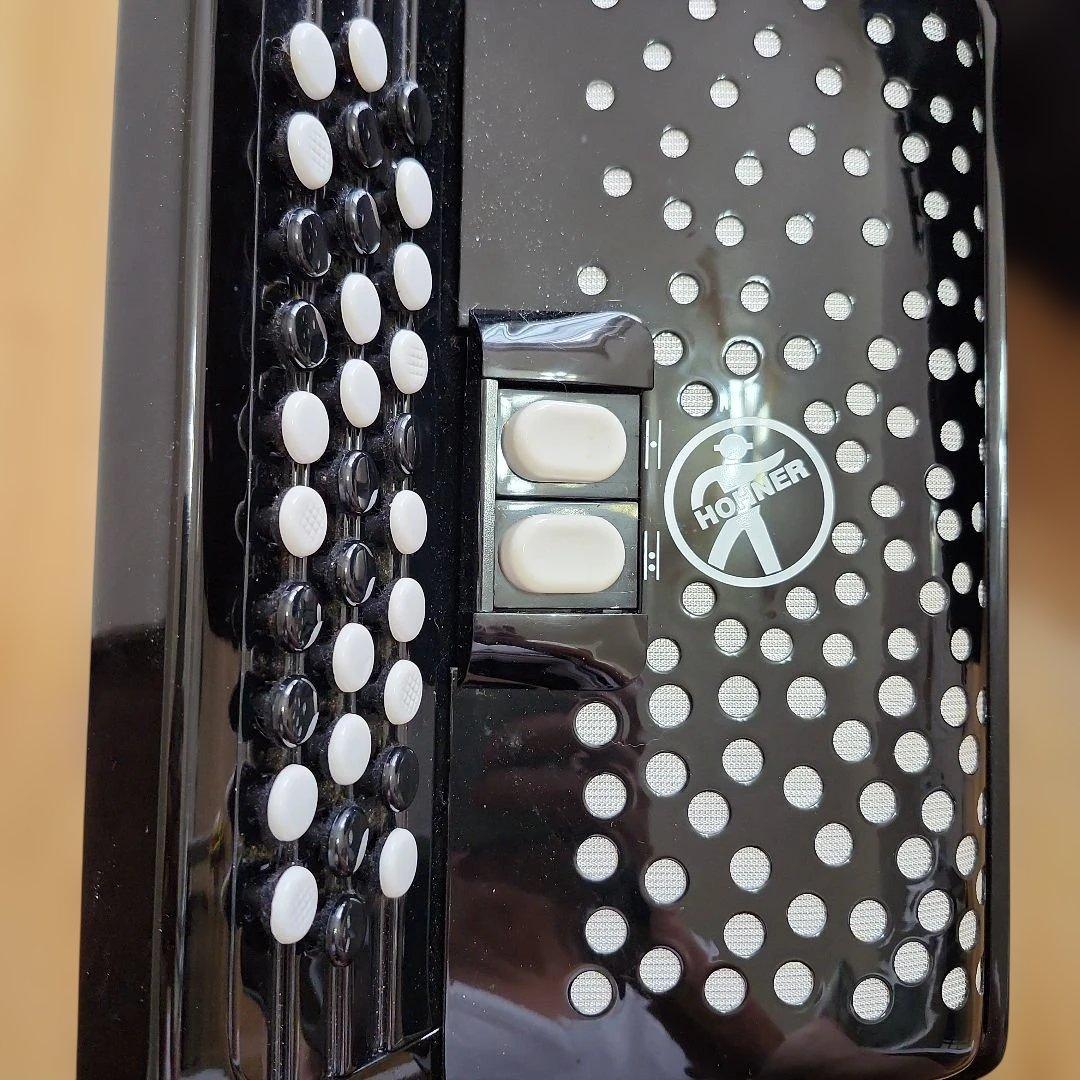 Hohner nova Ⅱ 48 アコーディオン ブラック 専用ケース付き