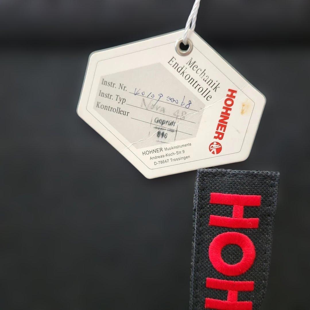 Hohner nova Ⅱ 48 アコーディオン ブラック 専用ケース付き