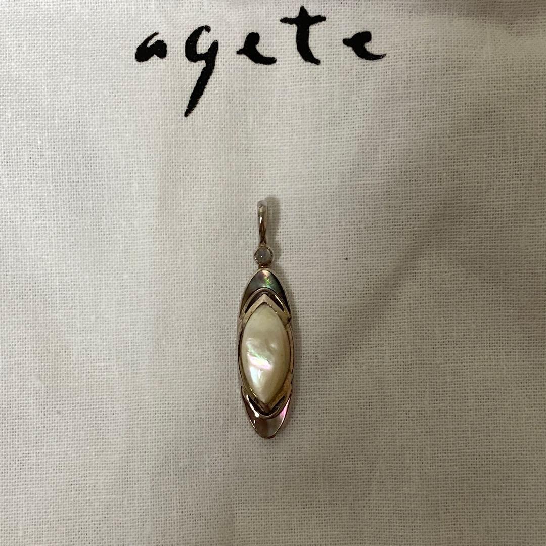 n*e様 美品 agete シルバーシェルチャーム