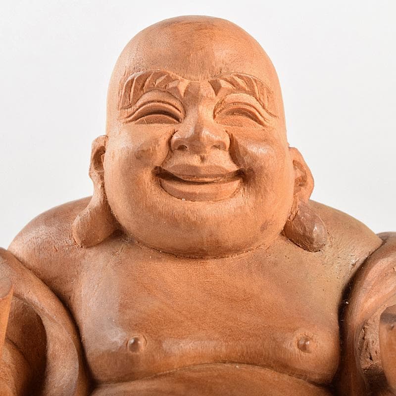 ゆきか　仏教美術　香木　白檀彫刻　布袋像　仏像　置物　V　R5123