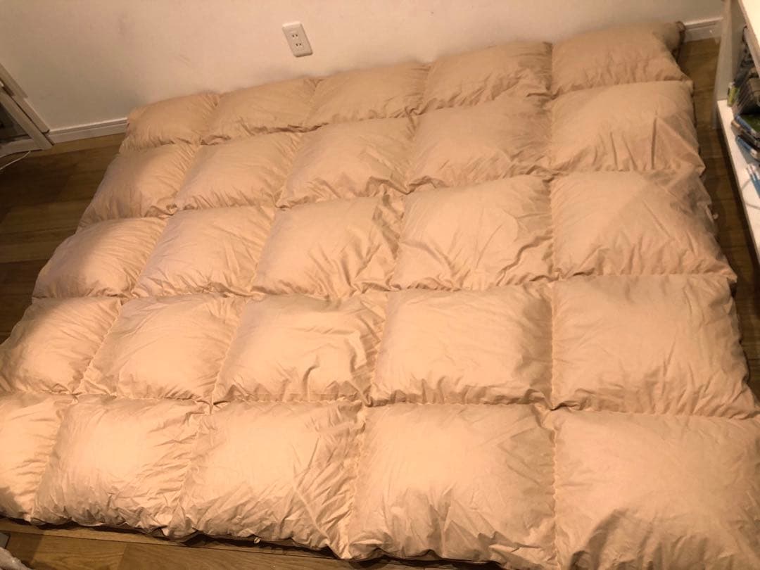 FISBA フィスバ スイス製 ダウン90% ダブル 2.0k 綿100% 一層