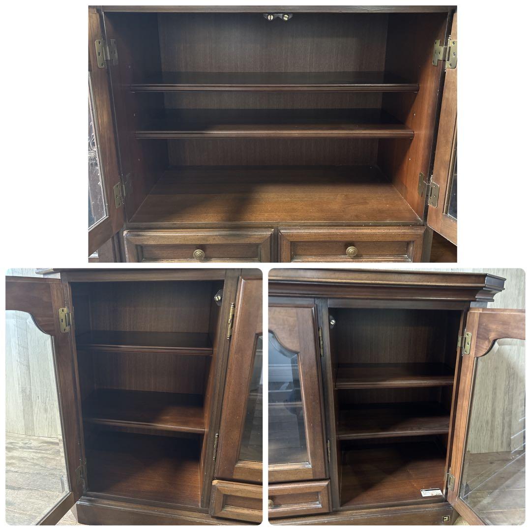 KOSUGA ガラスキャビネット カップボード リビングボード 食器棚 コスガ