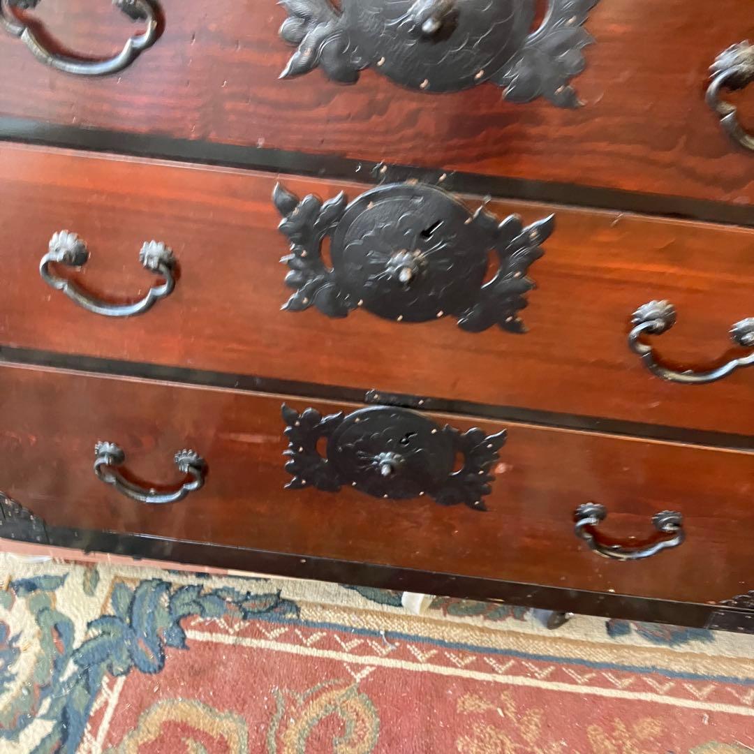 昭和レトロ 仙台箪笥 4段9杯 引き出し箪笥 和箪笥 ビンテージ 古家具