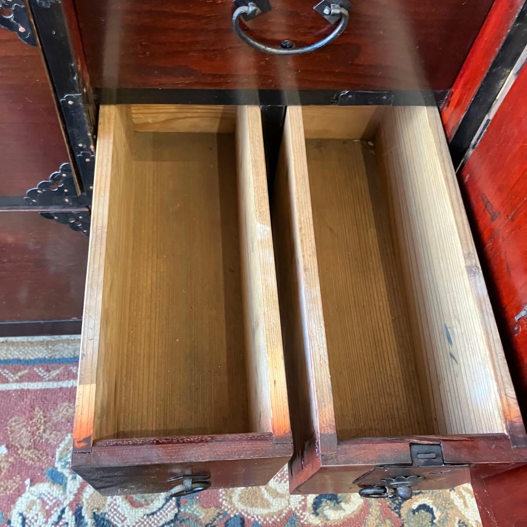 昭和レトロ 仙台箪笥 4段9杯 引き出し箪笥 和箪笥 ビンテージ 古家具