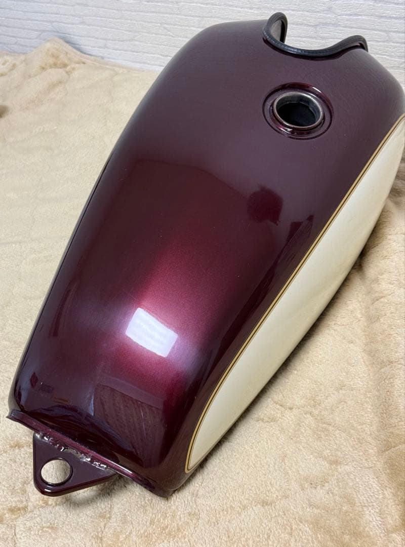 SR400 純正タンク RH01J ベリーダークレッドメタリック2