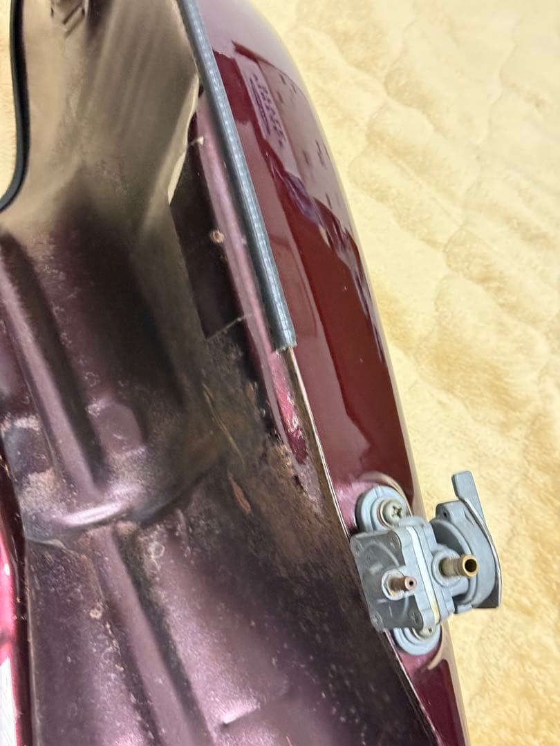 SR400 純正タンク RH01J ベリーダークレッドメタリック2