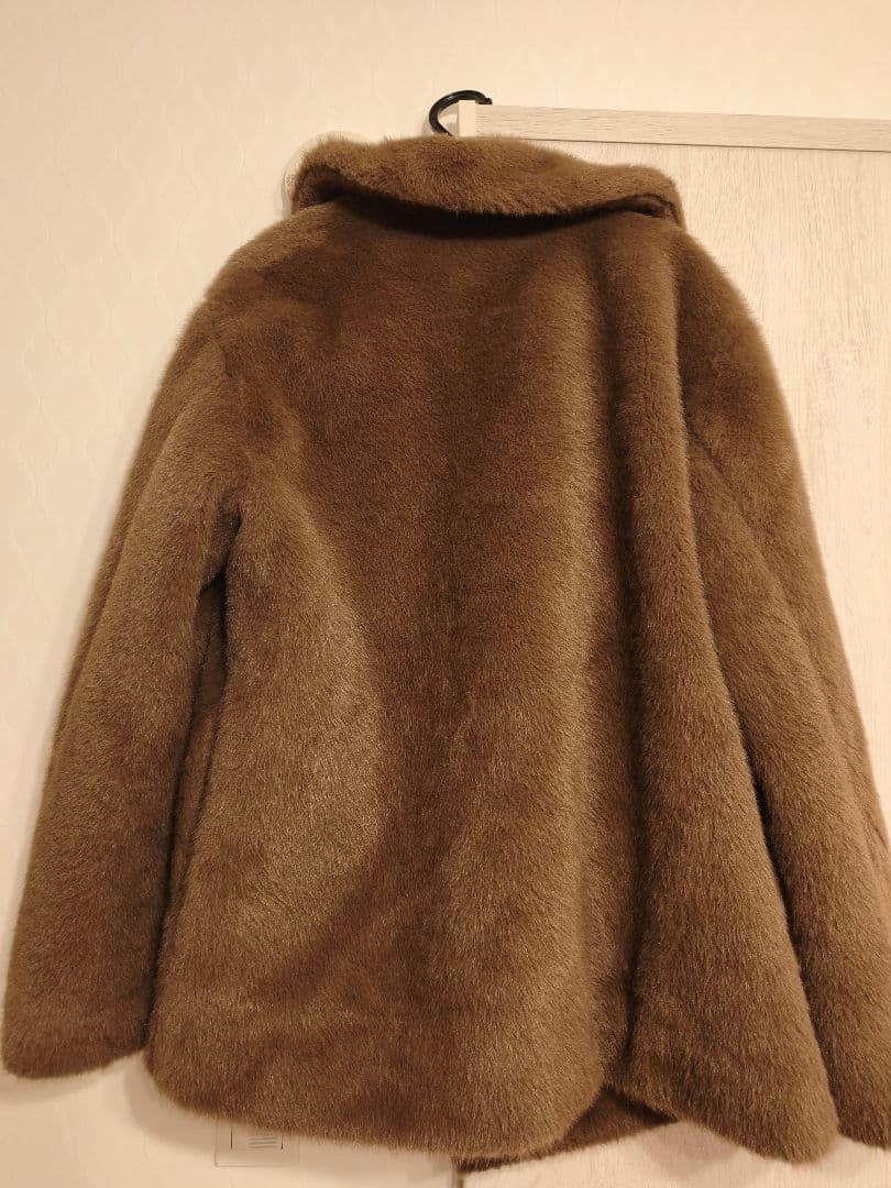 ブラウン　ファーコート　ノーク