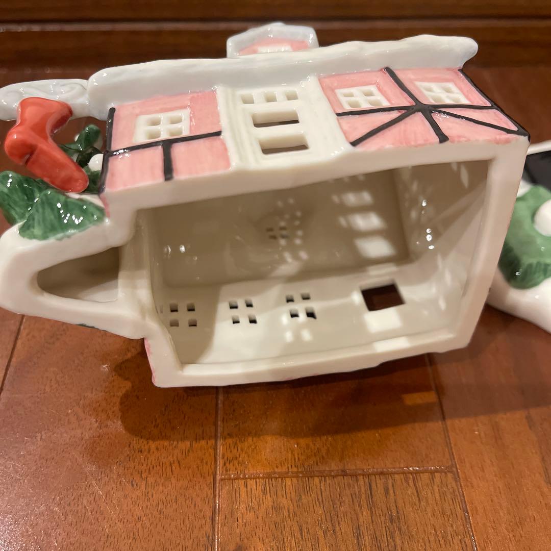 ロイヤルコペンハーゲン⚫︎雪の家 置物 クリスマス　キャンドル