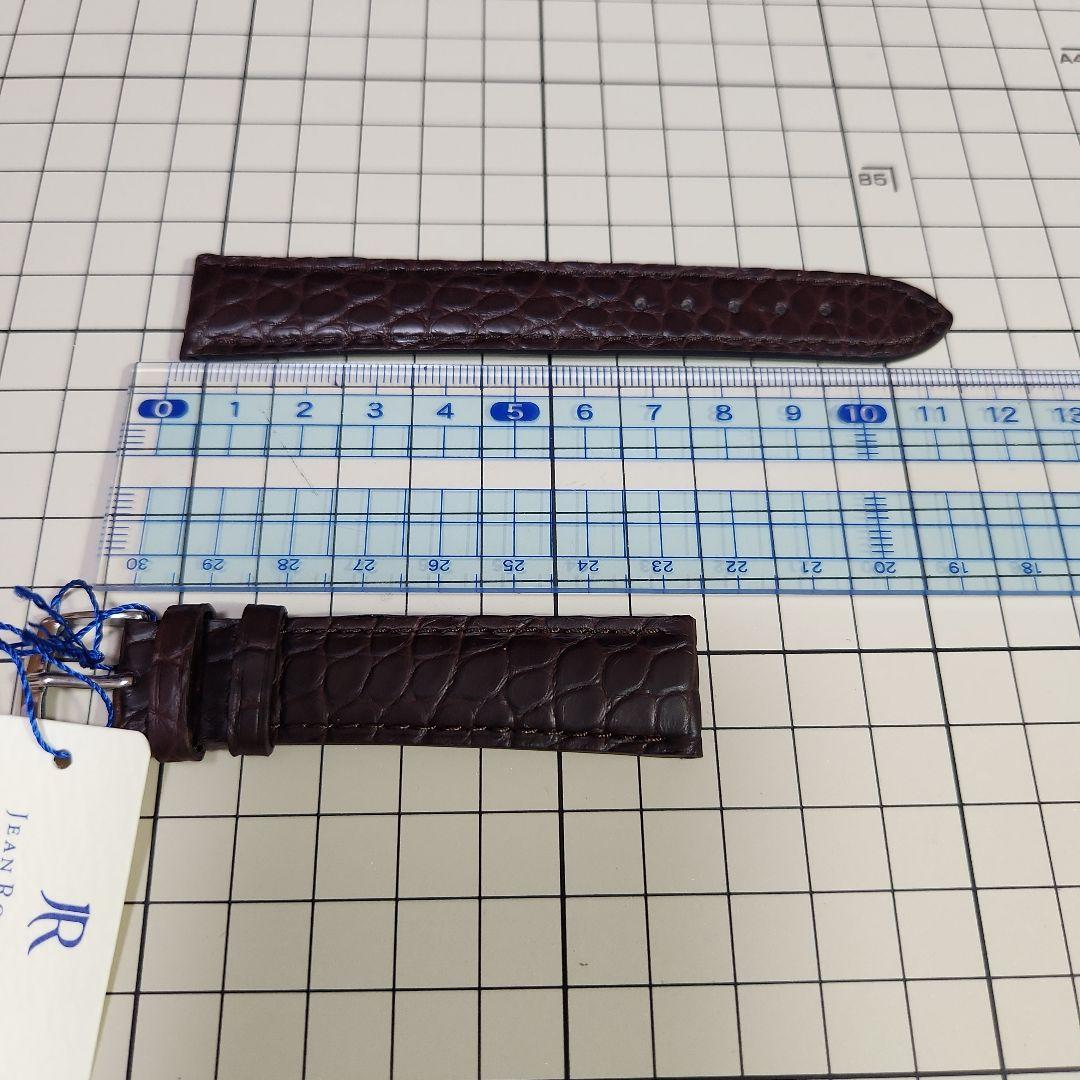 (新品未使用 大特価)ジャンルソー 既製品時計ベルト ブラウン 18mm ③