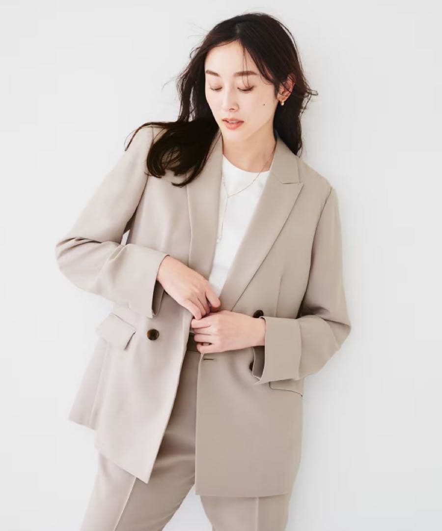 ミニー アンタイトル　ライトウェイト ダブルブレストジャケット　S