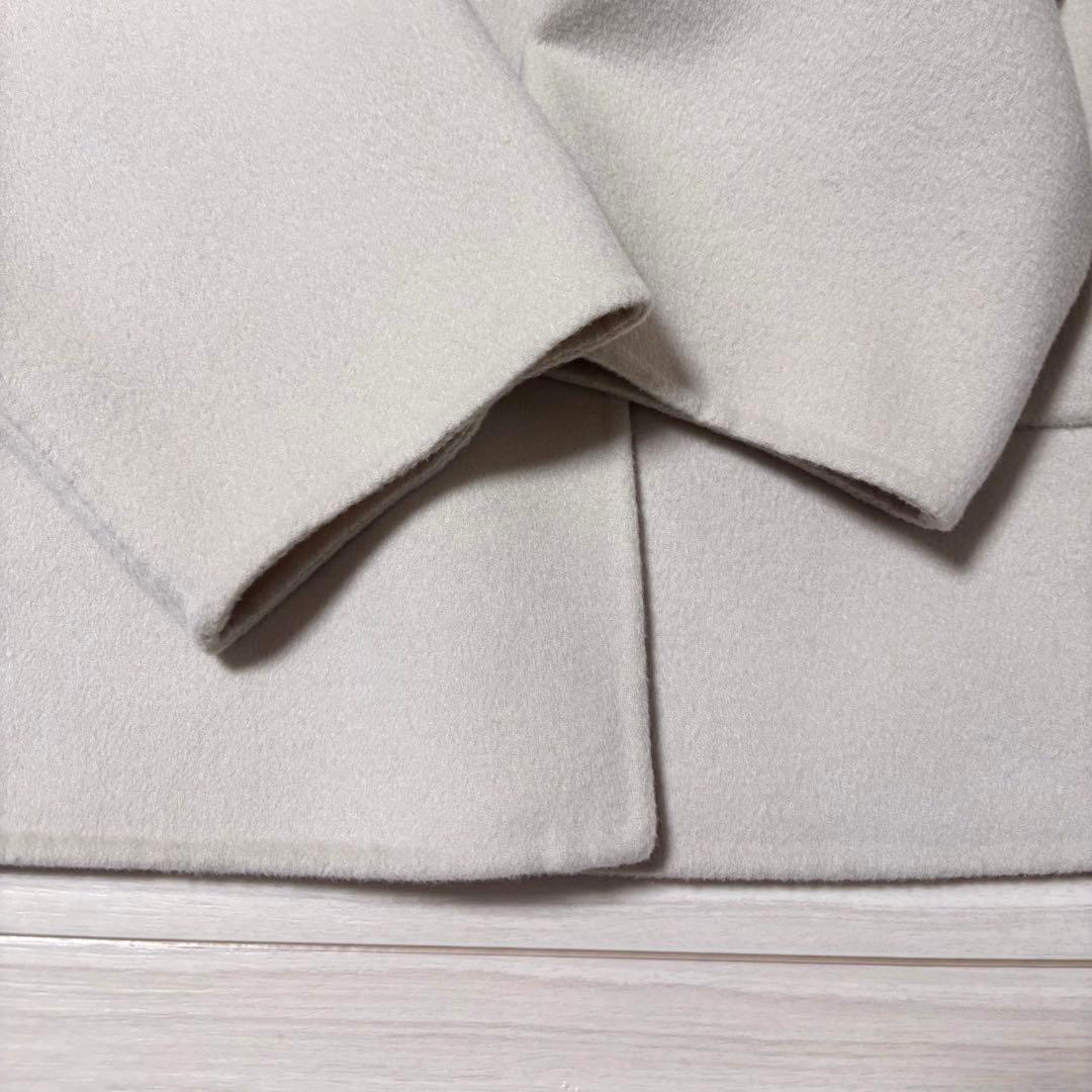 イエナ　スーパー120ダブルフェイスフードコート　ナチュラル　36