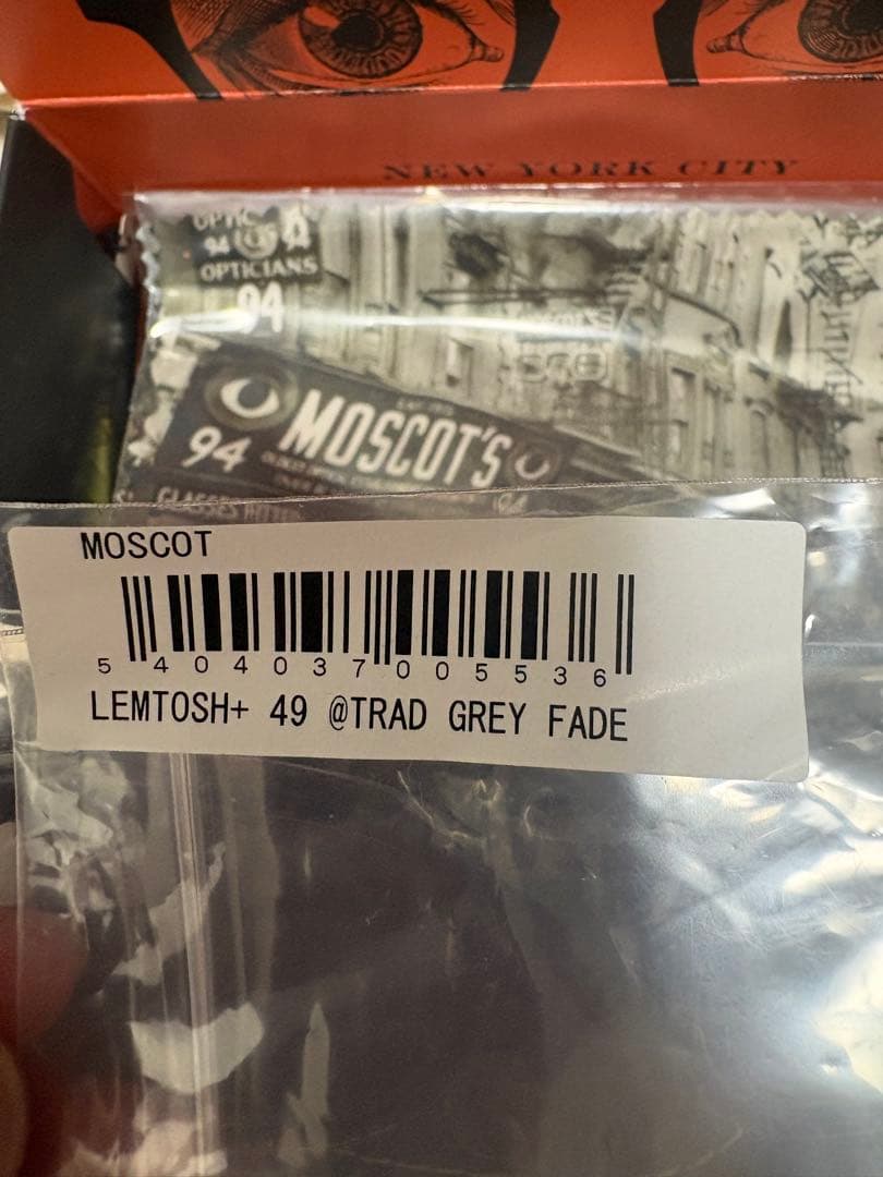 モスコット レムトッシュ BEAMS PLUS別注 49 gray fade